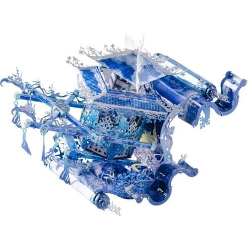 Art Model MU 3D Metal Puzzle Lunar Dyed Dawn building model DIY 3D Laser Cut Assemble Jigsaw Toys GIFT For children