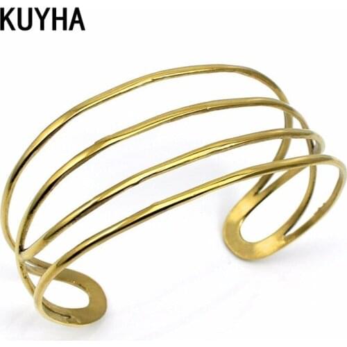 Fashion Bangles Jewelry 316L Stainless Steel Hollow Round Cuff Bracelets Pulseiras Adjustable Bracelet For Women/Men