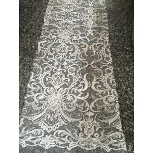 Fashion design African lace fabric High quality SYJ-3218 African Embroidery lace fabric for wedding