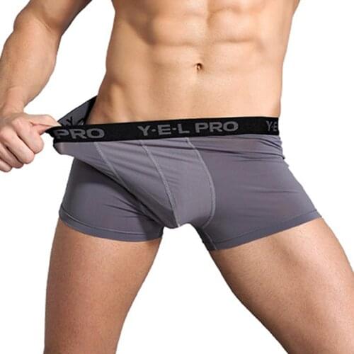 Mens Gym Shorts Underwear Compression Shorts Breathable Running Under-Wear Fitness quick-dry Shorts Training active base-Wear