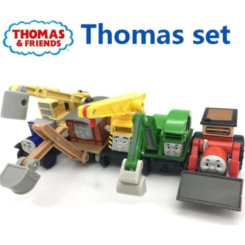 1:43 Thomas and Friends Fun Engineering Construction Vehicle Set Metal Alloy Model Plastic Magnetic Track Car Toys Boys Gifts