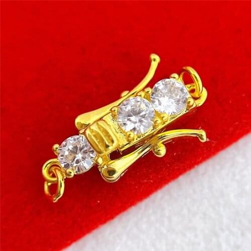 Wholesale DIY Natural Stones Beads Jewelry Making Accessories Silver/Gold/Rose Gold Metal Connector Clasps Findings