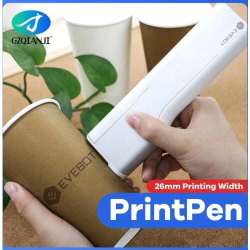 Evebot Portable Printpen Mini Printer Inkjet Pen Portables Handheld Printers Small Color DIY Printing for Android/IOS Phone