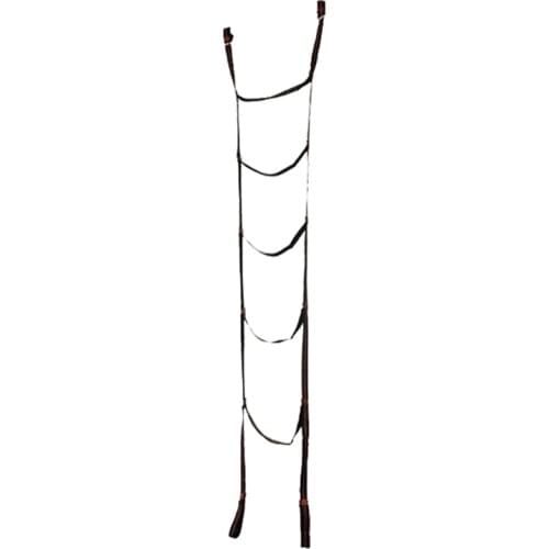 Strong Webbing Ladder 5-step Rope Ladder Swing with Carabiners for Outdoor Tree Climbing Rescue Work School Escape Drill