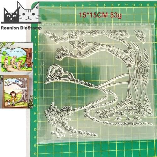 Reunion Tree COUNTRY ROADS CLEAR STAMPS DIY Scrapbooking Card Album Paper Craft Rubber Transparent Silicon Clear Stamp