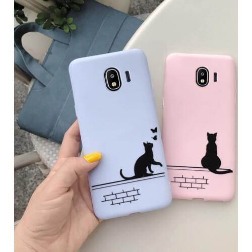 Cute Cat Painted Case For Samsung Galaxy J2 Pro 2018 J 2 J250F Silicone Case for Samsung J2 2018 Cover SM-J250F Slim Capa Bumper