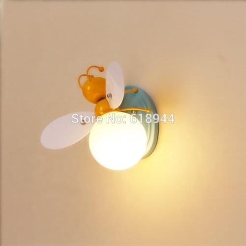 LED Children Wall Lamps. Boy and Girl Cartoon Lights Bedroom Beside Decoration Wall Lamps