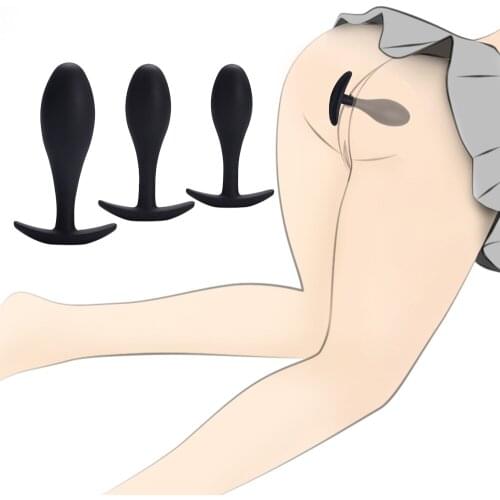 3 Silicone Anal Plugs Training Set Bullet Dildo Anal Sex Toys For Woman Male Prostate Massager Butt Plug Gay Juguetes Sexules