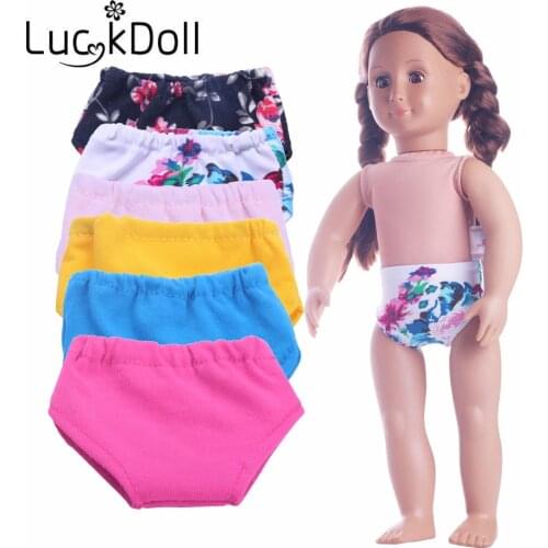 High Quality Cotton Solid Color Underwear For 18 inch Doll Or 43 cm Doll Accessories For Dolls