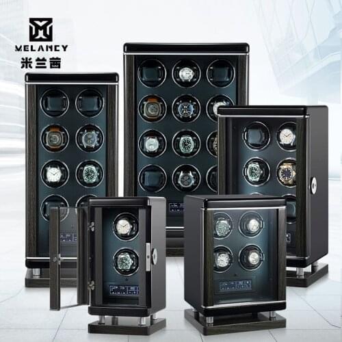 High-End Wood Watch Winders Fashion Automantic Self Winding Mechanical Watch Winder Watch Storage Display Gift Boxes