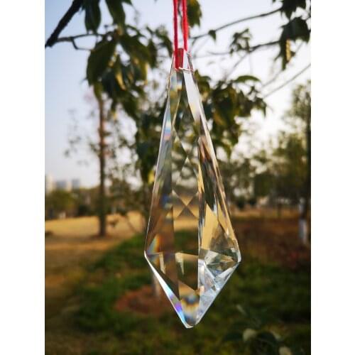 Top Quality 120mm Clear K9 Luxurious Crystal Suncatcher Pendants Glass Chandeliers Part Lustres Rainbow Lamp Lighting Hang Prism