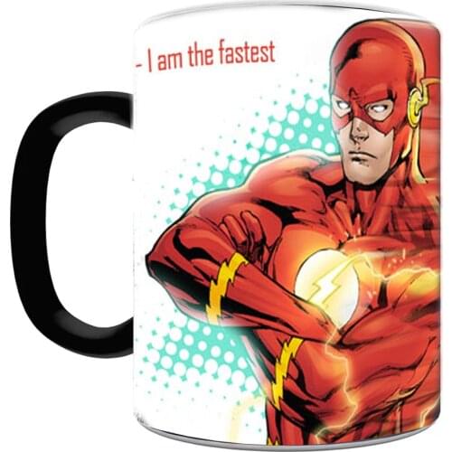 2021 Flash Man Porcelain 11oz Color Changing Ceramic Creative Coffee Mug Milk Cup