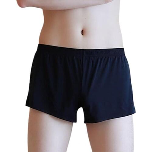 2021 Panties Mens Ice Silk Boxer Underwear Men Boxers Breathable Sexy Boxershorts Man Solid Comfortable Underpants 4XL