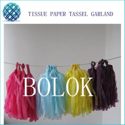 300PACK/LOT (TOTAL 1500PCS) 35cm long 50cm width Tassel Garland Party Decoration Garland Pink Tassel Garland Photo Shoot