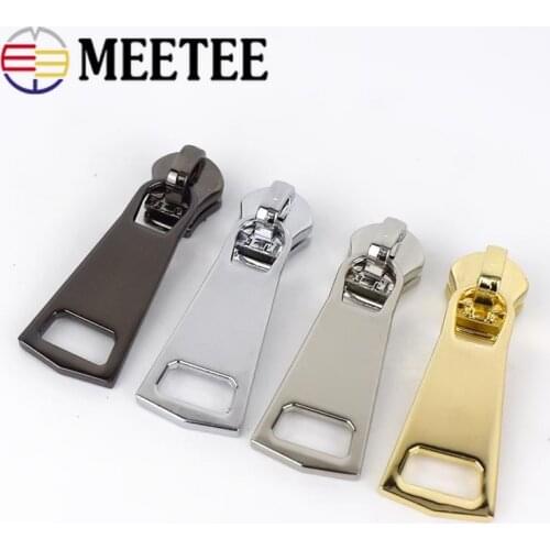 4pcs Zipper Heads for 8# Metal Zippers Clothes Zipper Sliders Zip Repair Kits Replacement DIY Sewing Accessories