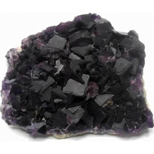 891g Purple Fluorite Cluster on Matrix - crystals and stones healing Mineral specimen Home Decor feng shui decoration