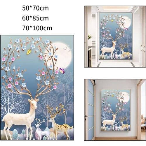 DIY Diamond Painting Round Crystal Embroidery Pictures Needlework Wall Decor