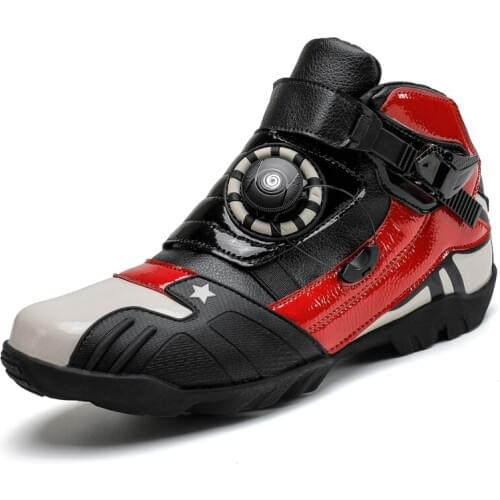 Motorcycle Boots Men Motocross Professional Racing Shoes Women Motorbike Biker Rider Protective Riding Boot botas Moto Zapatos