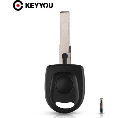 KEYYOU Remote Replacement Fob Car Transponder Key ID48 Chip For VW Volkswagen B5 Passat SKoda SEAT Key Shell Case HU66 Blade