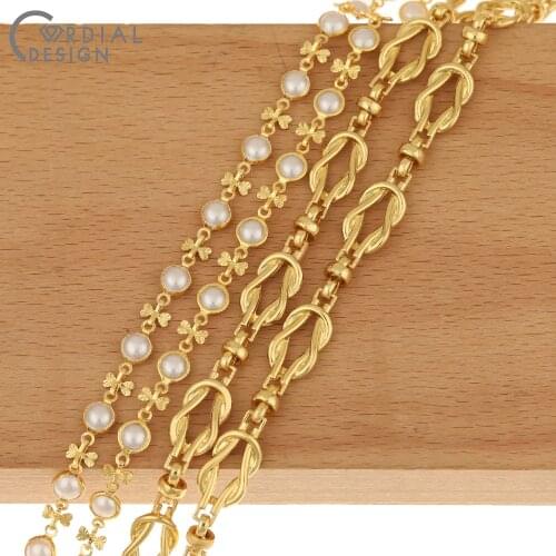 Cordial Design DIY Chains/Necklace Accessories/Imitation Pearl/Hand Made/Jewelry Findings & Components/Copper Chain Making