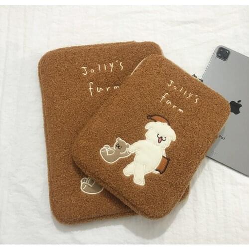 Tablet Case Pouch ipad tablet laptop liner bag 11 inch 13 inch digital storage bag ins cute good look cute dog