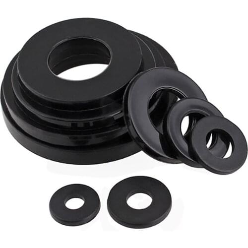 Black Plastic Nylon Washer Plated Flat Spacer M2 2.5 3-M20