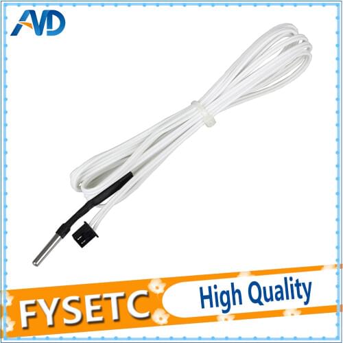 5pcs HT-NTC100K Thermistor Temperature Sensor for High Temperature Filament 350 Degrees B3950 For 1M 2M 3D Printer Parts