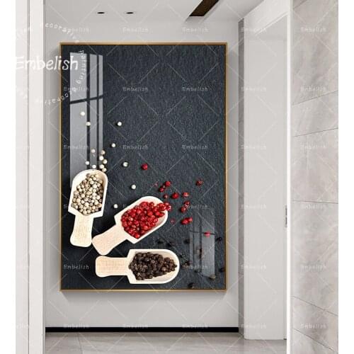 Embelish Pepper Peas In Different Color Food Wall Posters For Living Room Home Decor Kitchen Pictures Resturant Canvas Paintings
