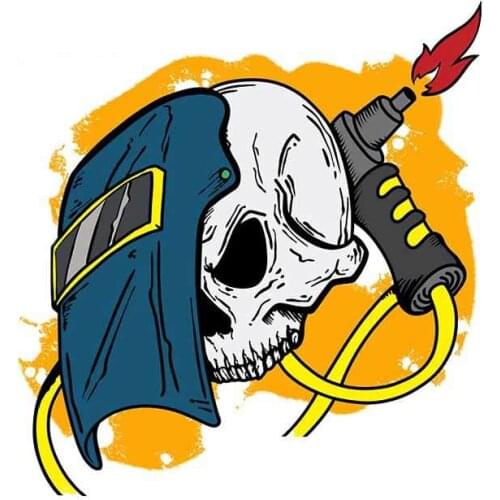 For Welding Welder Creative Car Stickers Vinyl Material Decal Motorcycle Waterproof Sunscreen for JDM SUV RV,13cm*12cm