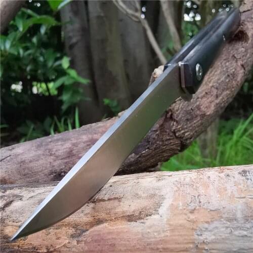 Pocket Knife, Portable Folding Knife, Outdoor Camping Jungle Barbecue Hunting Knife, Survival Tool, Stainless Steel Material