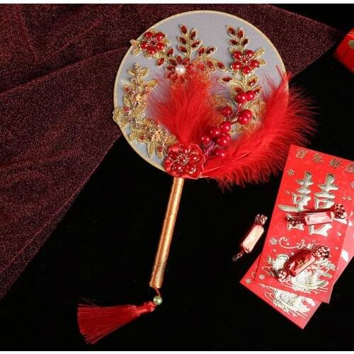 Chinese Japanese Fan Original Wooden Hand Flower BambooFan For Home Decor Wedding Party Decoration