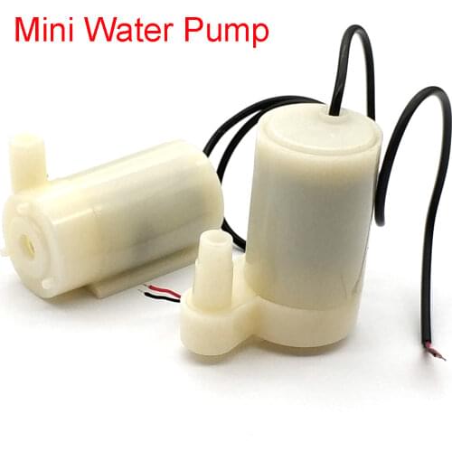 DC 3v 6v Mini Micro Submersible Water Pump Low Noise Motor pump 120L/H 1.1M