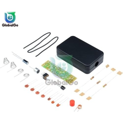 FM Frequency Modulation Wireless Microphone Module 70-110MHz 1.5V Transmitter Board Parts Kits Electronic Suite + Shell DIY Kit