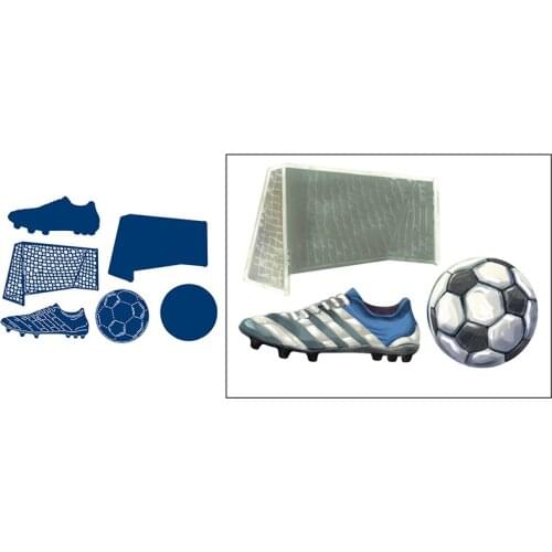 New Dies 2020 Footballing Theme Goal Posts & Nets DIY Cutting Dies For Scrapbooking Crafts Cards Making Stencil Die Cut