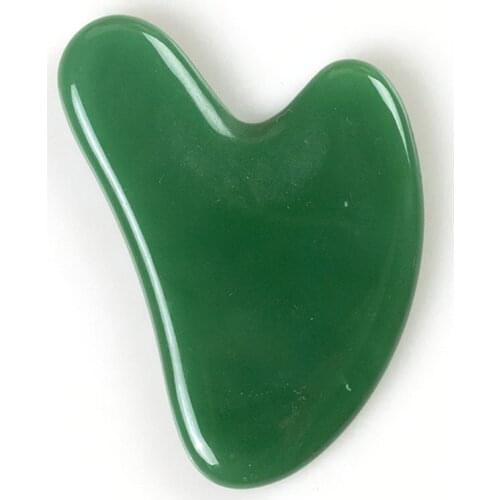 New Natural Jade Stone Calf horn Guasha Board Massage Tool SPA Therapy Gua Sha Massager Body Care Scraping Board Care Healthy