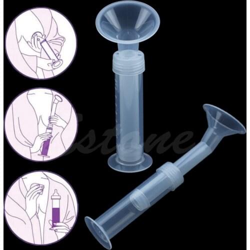 New Manual Breast Pump Breastpump Baby Feeding Milk Sucking Suction Milking Tool T3LA