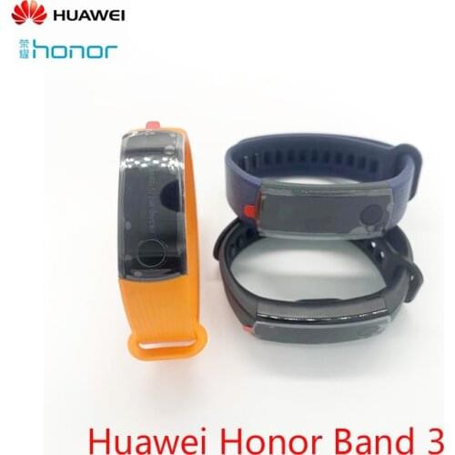 Original Huawei Honor Band 3 Smart Wristband Swimmable 5ATM Touchpad Continuous Heart Rate Monitor Message For Android iOS