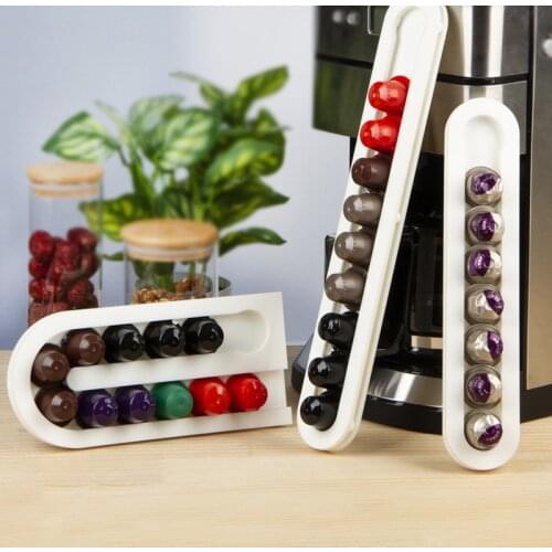 Nespresso Coffee Capsule Holder Rotating Storage Rack Electroplating 40 Dolce Gusto Sweet Taste Capsule Holder Barista Cocina