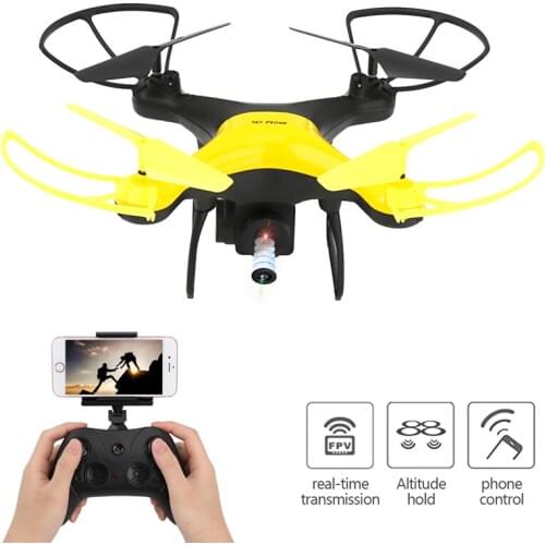 RC Drone with Camera HD 2.0MP FPV Drone WiFi Transmission Altitude Hold Quadcopter with Camera Remote Control Helicopter LH-X35