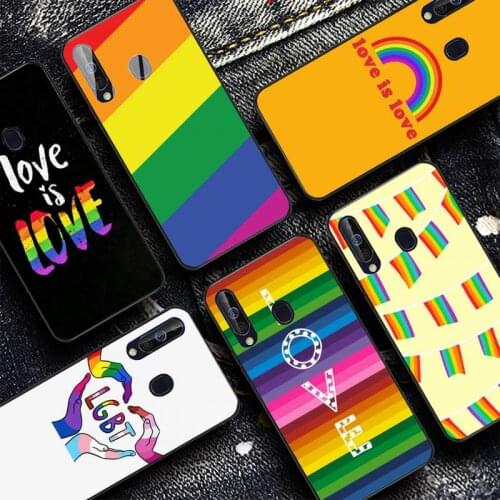 YNDFCNB Gay Lesbian LGBT Rainbow Phone Case for Samsung A51 01 50 71 21S 70 10 31 40 30 20E 11 A7 2018