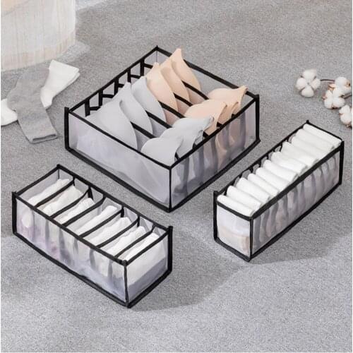 Closet Organizer for Socks Underwear Organizer Drawer Dormitory Closet Home Folding Ties Socks Shorts Organizer Storage Box