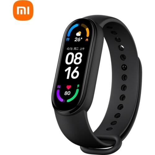 Xiaomi MI Band 6 Smartwatch 1.56’’ AMOLED BT5.0 Fitness Tracker 30 Sports Modes/5ATM Waterproof/MI Fit APP for Android iOS