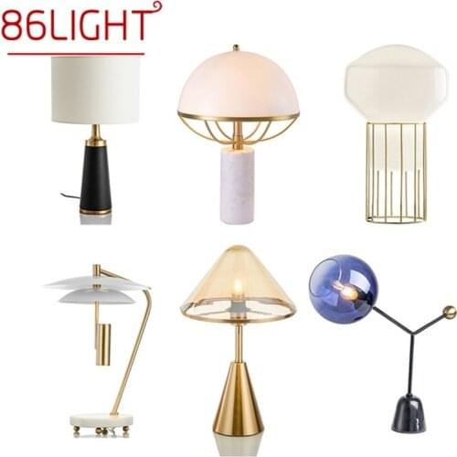 86LIGHT Modern Ceramic Table Lamps For Bedside Variety Design E27 Desk Lights Home LED Decoration Foyer Living Room Hotel