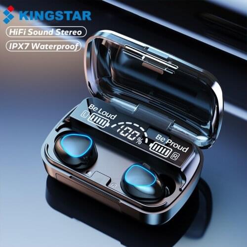 KINGSTAR TWS Bluetooth 5.1 Earphones Wireless Headphone With Mic Stereo Sports Waterproof Earbuds Headsets 3500mAh Charging Box