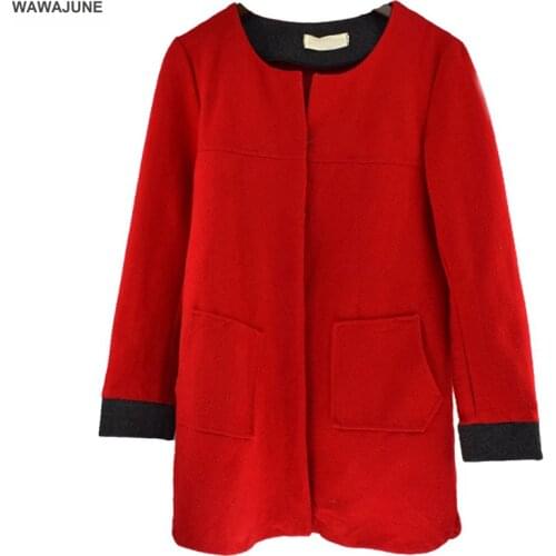 Женские черные пальто WAWAJUNE China At AliExpress