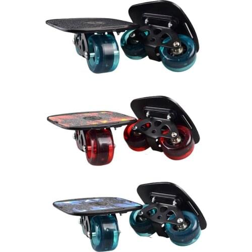 1 Pair Skateboard Aluminium Alloy Mini Drift Board Skate Fish Short Board Roller Skateboard Skate Board Roller Road Drift Skate