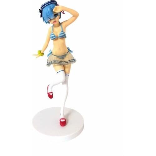 22cm Re:Life in a Different World from Zero Rem Sailor Suit Ver. Girl Action Figure Model Toys Anime Figma Dolls
