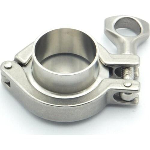 304 Stainless Steel Sanitary Pipe Fitting Set 102mm Pipe OD Sanitary Weld Ferrule + 4" Tri Clamp + Silicon Gasket + End Cap