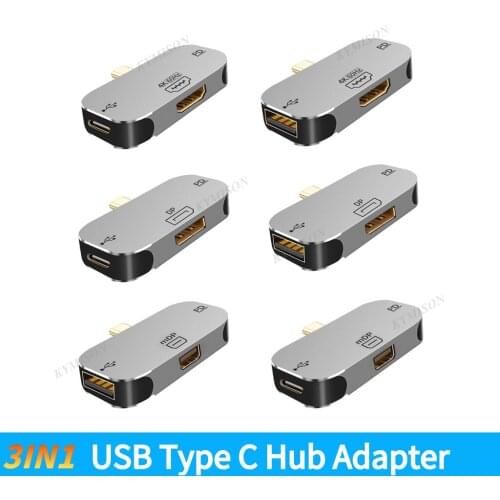 USB Type C HUB Type C To 4K 60Hz HDMI-compatible PD 100W USB C Fast Charger Adapter For MacBook Pro USB C Docking Station