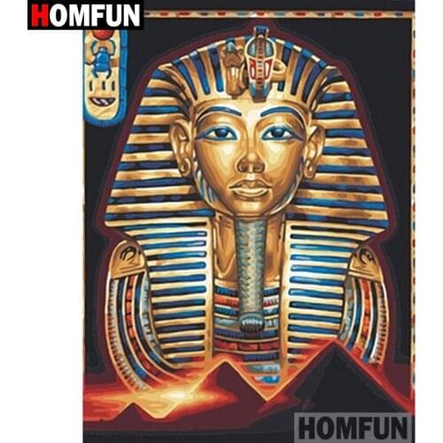 HOMFUN 5D DIY Diamond Painting Full Square/Round Drill "Egyptian Pharaoh" 3D Embroidery Cross Stitch gift Home Decor A02391